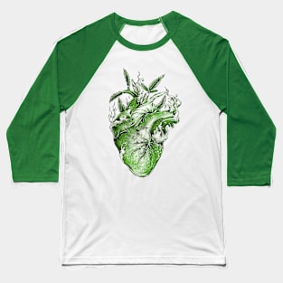 Green Heart Baseball T-Shirt